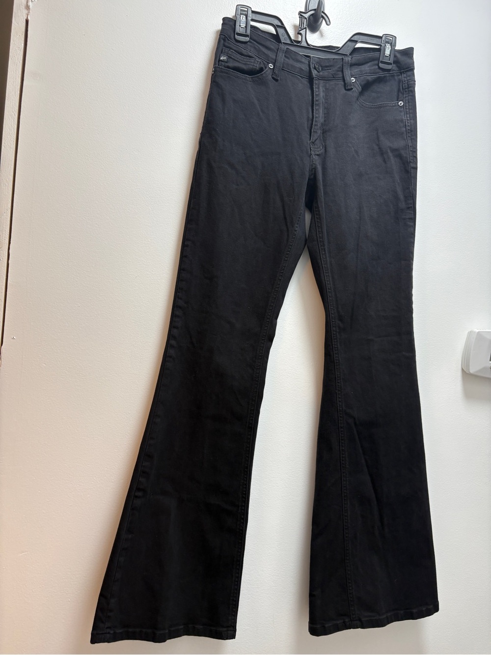 KanCan Flared Jeans - Classic Black Jeans academia basic grunge indie sleaze